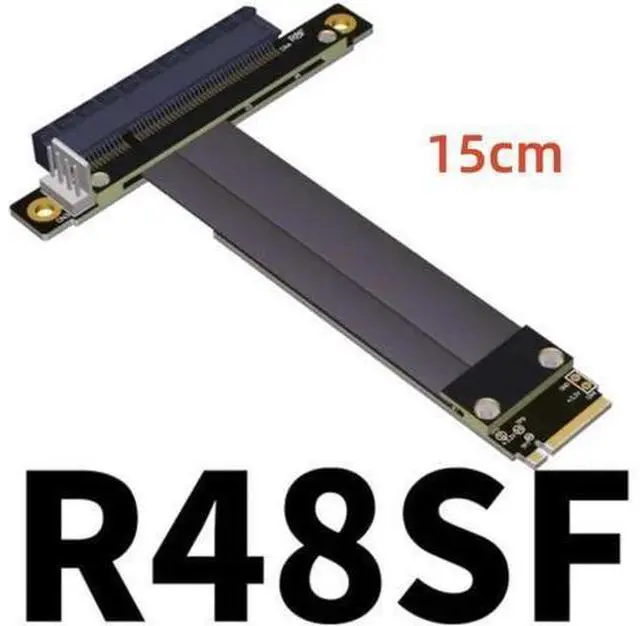 Alt view image 8 of 14 - M.2 M-key NVMe To PCI Express 3.0 4.0 X8 Riser Cable with SATA Cable for PCIe 8x LAN, RAID SSD Cards M2 ultra SSD