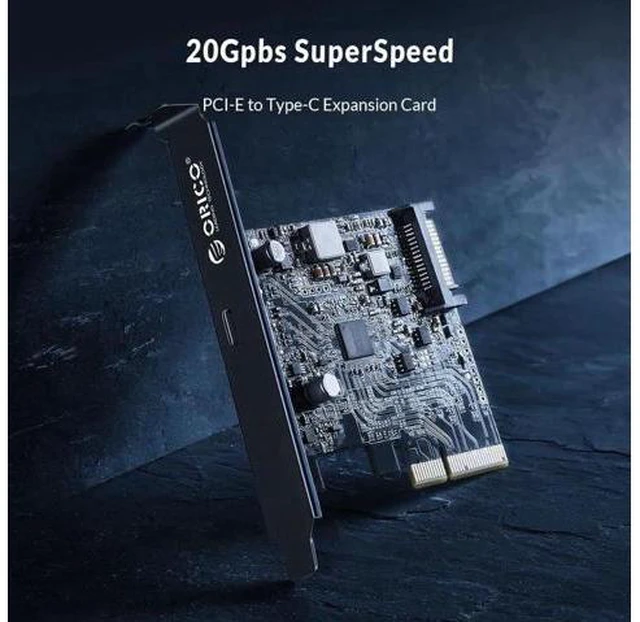 Alt view image 10 of 14 - Type-C USB-C PCI-Express to USB 3.2 20Gbps PCI-E Express Expansion Card Adapter with ASM3242 Chipset for Windows 8/10/Linux