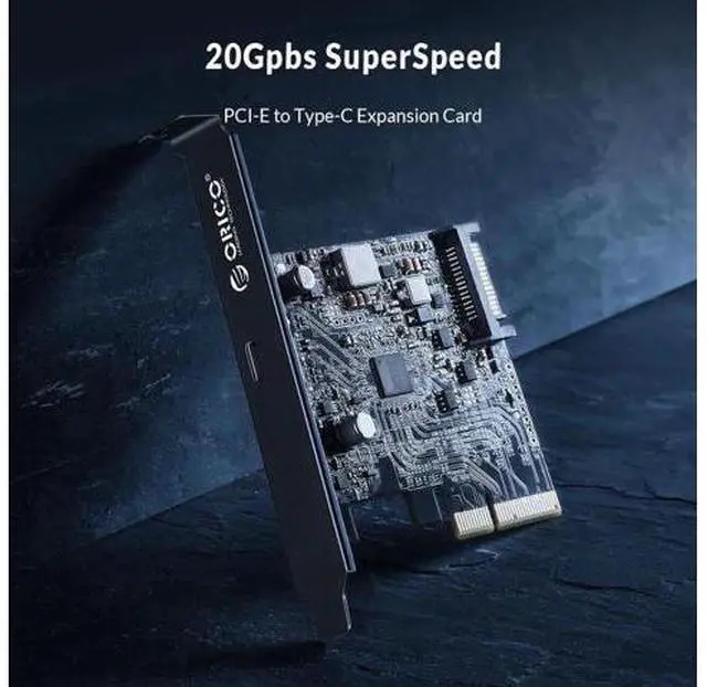 Alt view image 9 of 14 - Type-C USB-C PCI-Express to USB 3.2 20Gbps PCI-E Express Expansion Card Adapter with ASM3242 Chipset for Windows 8/10/Linux