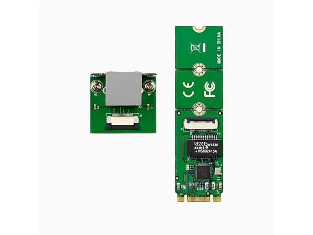 Alt view image 6 of 8 - M.2 B+M KEY to Gigabit single-port wired industrial computer NIC RTL8111F Ethernet FPC cable 225 B+M Gigabit