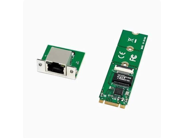 Alt view image 8 of 8 - M.2 B+M KEY to Gigabit single-port wired industrial computer NIC RTL8111F Ethernet FPC cable 225 B+M Gigabit