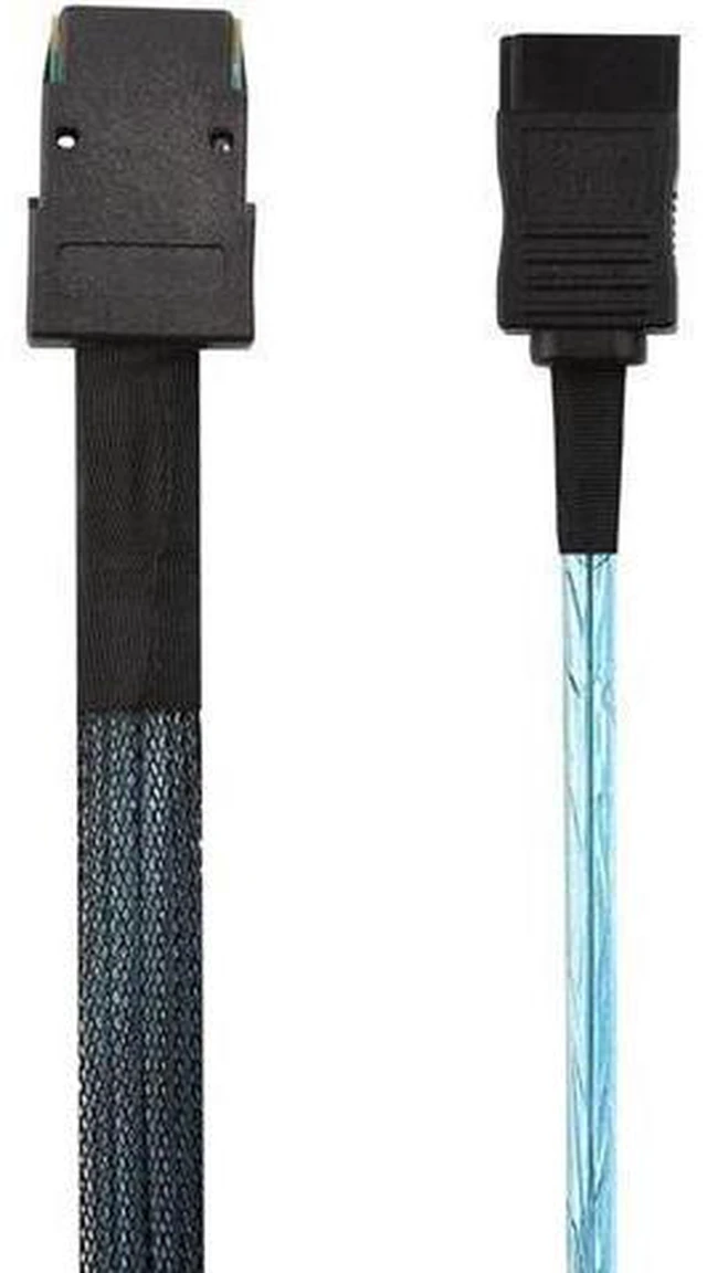 Alt view image 12 of 14 - Aomoproing Internal Mini SAS to SATA Reverse Breakout Cable (SFF-8087 to SATA) 1.6 Feet