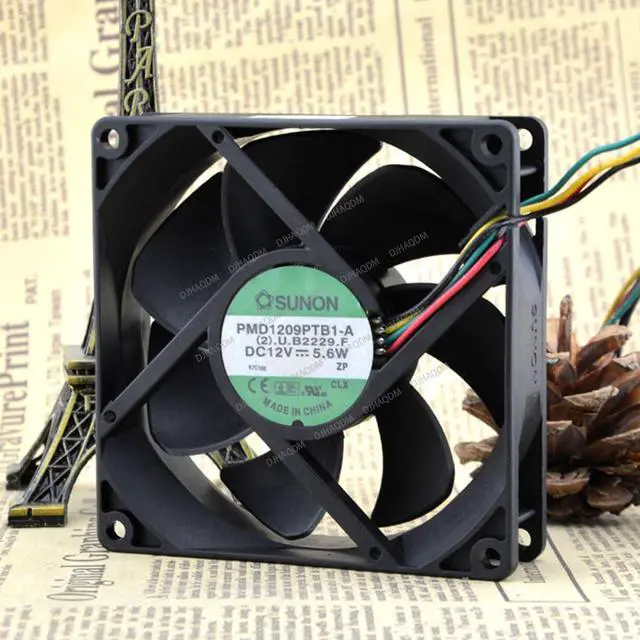 Alt view image 6 of 10 - Compatible for SUNON PMD1209PTB1-A 12V 5.6W 9025 9cm 4-Wire Cooling Fan