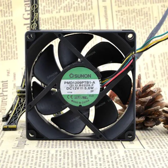 Alt view image 7 of 10 - Compatible for SUNON PMD1209PTB1-A 12V 5.6W 9025 9cm 4-Wire Cooling Fan