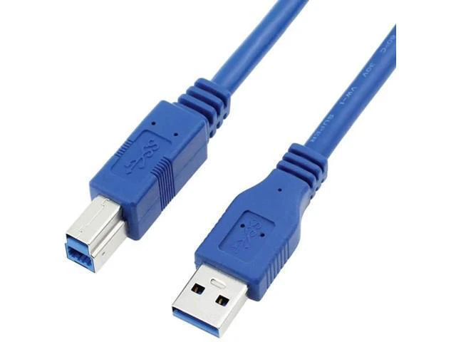 Alt view image 13 of 14 - Aomoproing USB 3.0 Cable - Type A-Male to Type B-Male - 16 Feet (5 Meters) - Round Blue