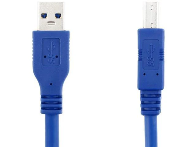 Alt view image 14 of 14 - Aomoproing USB 3.0 Cable - Type A-Male to Type B-Male - 16 Feet (5 Meters) - Round Blue