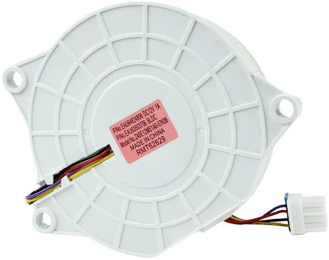 Alt view image 12 of 14 - EAU63503706 (OEM) Refrigerator Evaporator Fan Motor for LG Refrigerator. DC12V 1A Refrigerator Freezer Damper DC Fan Motor, 2-Years Warranty