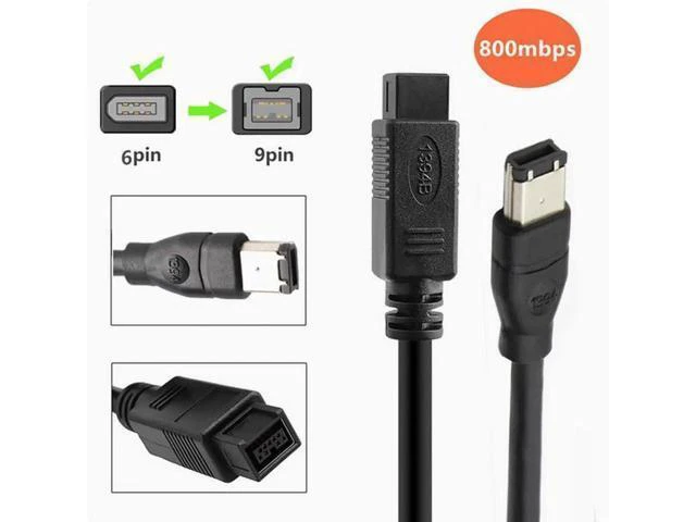 Alt view image 2 of 2 - IEEE400 1394 Firewire USB AM to 6P cable USB to 1394 sound card connection Six to nine 1394 lines 3m