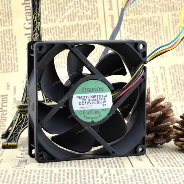 Alt view image 8 of 10 - Compatible for SUNON PMD1209PTB1-A 12V 5.6W 9025 9cm 4-Wire Cooling Fan