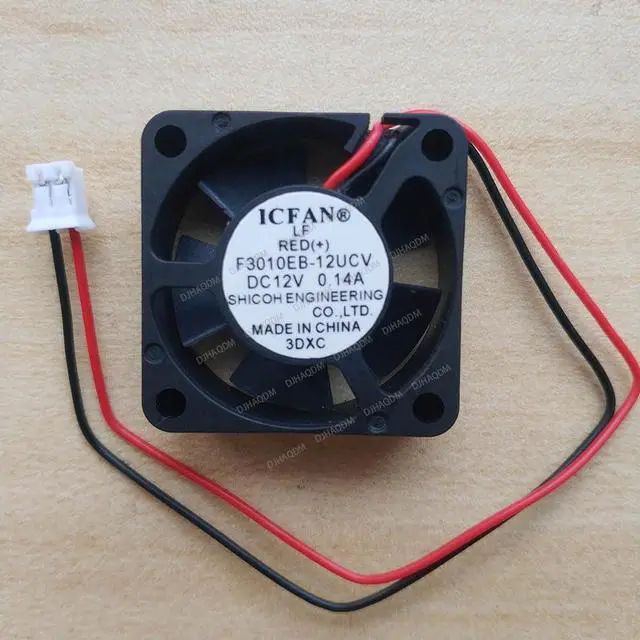 Alt view image 6 of 10 - Compatible for IC-Fan F3010EB-12UCV 12V 0.14A 3cm 2-Wire Cooling Fan