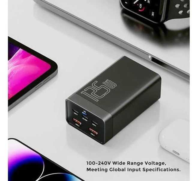 Alt view image 10 of 14 - 125W GaN 5-Port USB Charger, USB Fast Charging Station, Multi Ports USB Charging Hub with LED Display, Compatible with i-Phone15/14/Pro/13/12,Ga-laxy S23/S22/S21, Note 20 Ultra, L-G, H-T-C, and More