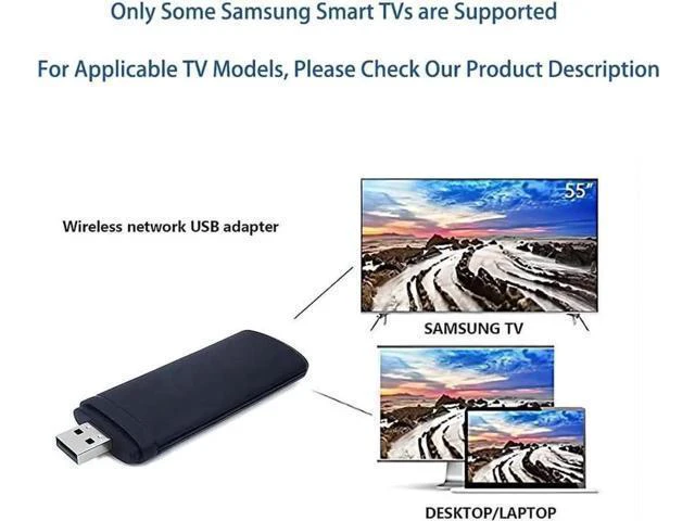 Alt view image 9 of 10 - 300Mbps Dual Band 802.11 a/b/g/n 2.4G/5Ghz Wireless USB TV Network Card Dongle Compatible with Samsung Smart TV Laptop Desktop