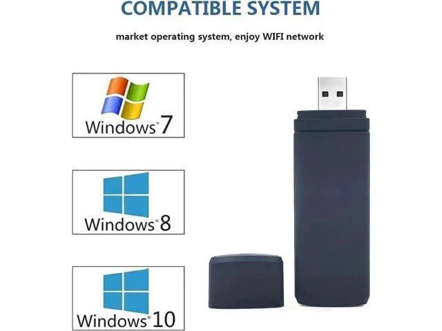 Alt view image 10 of 10 - 300Mbps Dual Band 802.11 a/b/g/n 2.4G/5Ghz Wireless USB TV Network Card Dongle Compatible with Samsung Smart TV Laptop Desktop