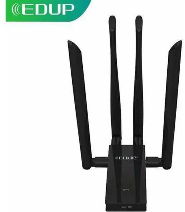 Alt view image 13 of 14 - 5GHz USB WIFI Adapter 1900mbps 802.11ac Long Distance WiFi Receiver with 4*6dBi Antennas USB 3.0 Wireless Ethernet Adapter