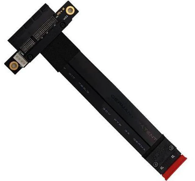 Alt view image 13 of 14 - Riser PCIe x4 3.0 PCI-E 4x To M.2 NGFF NVMe M Key 2280 Riser Card Gen3.0 Cable Extender M2 PCI Express Extension Cable 32G/bps