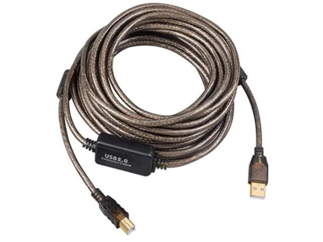 Alt view image 6 of 8 - Aomoproing USB Printer Cable 30FT/10M, USB Type A to USB Type B Male to Male Scanner Active USB 2.0 Cord, High Speed for HP, D.ell, etc, Transparent Black