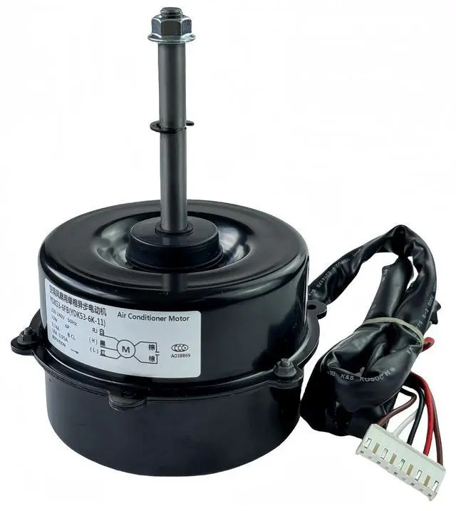Alt view image 8 of 14 - YDK53-6FB(YDK53-6K-11) Air Conditioning Motor, 6P air Conditioning Outdoor Motor Cooling Motor YDK53-6FB(YDK53-6K-11) 5-Wire 220-240V 53W 0.74A 50Hz