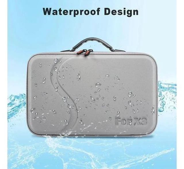 Alt view image 13 of 14 - Insta360 X3 Case, Waterproof Portable Storge Bag Travel Case for Insta360 X3 One Camera Accessories
