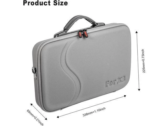 Alt view image 14 of 14 - Insta360 X3 Case, Waterproof Portable Storge Bag Travel Case for Insta360 X3 One Camera Accessories