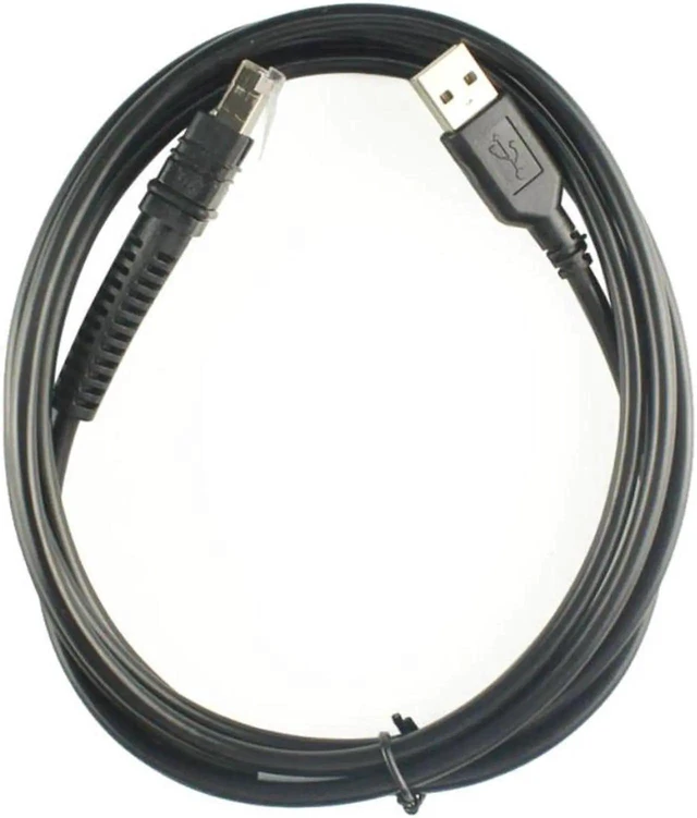 Alt view image 4 of 6 - Cable de datos para escáner Zebra LI3608 LI3678 DS3608 DS3678, Cable de escáner de código de barras, USB, 2M, nuevo