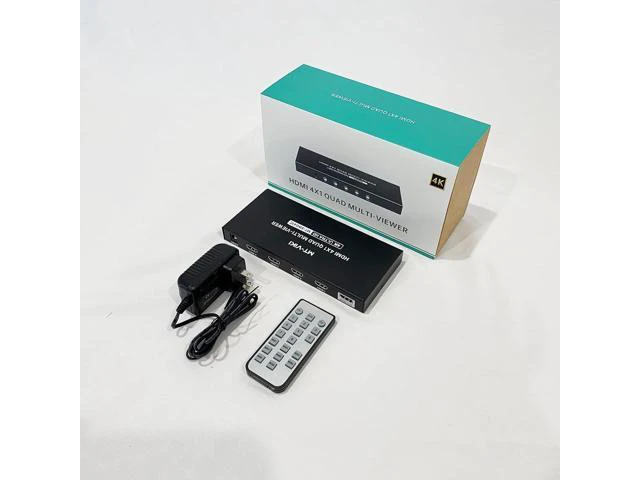 Alt view image 12 of 12 - MT-VIKI 4K HDMI Multiviewer 4x1 w/IR Remote, 4K@30Hz Seamless HDMI Switcher 4 in 1 Out for PS4/PS5/Security Camera