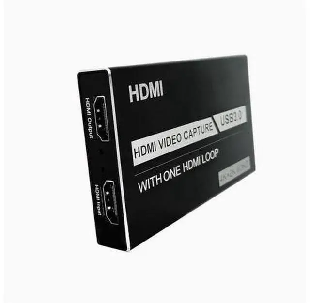 Alt view image 5 of 6 - USB video capture card 1080 loop out HDMI with audio microphone HD game live recording box