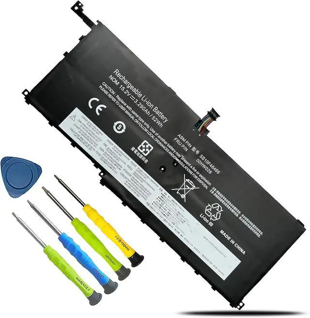 Alt view image 8 of 14 - 00HW028 01AV458 01AV439 SB10F46466 Battery for Lenovo Thinkpad x1 Yoga gen Carbon 4th Gen 4 2016 ThinkPad X1 Yoga Gen1/Gen2 Series 01AV409 01AV457 SB10F46467 01AV438