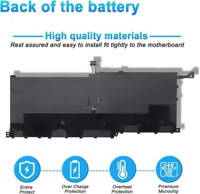 Alt view image 12 of 14 - 00HW028 01AV458 01AV439 SB10F46466 Battery for Lenovo Thinkpad x1 Yoga gen Carbon 4th Gen 4 2016 ThinkPad X1 Yoga Gen1/Gen2 Series 01AV409 01AV457 SB10F46467 01AV438