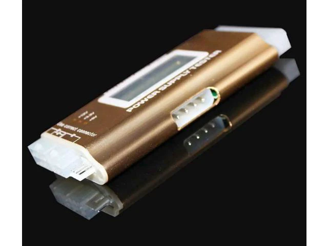Alt view image 8 of 12 - Aomoproing 20+4 Pin LCD Computer Power Supply Tester for SATA IDE HDD ATX ITX BYI Connectors-Golden