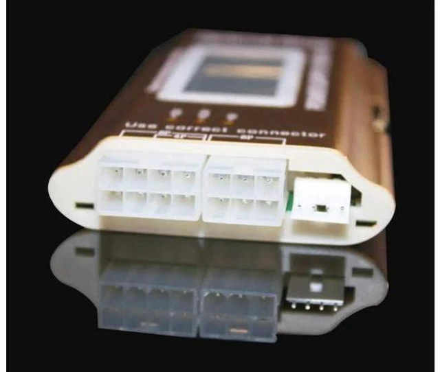 Alt view image 9 of 12 - Aomoproing 20+4 Pin LCD Computer Power Supply Tester for SATA IDE HDD ATX ITX BYI Connectors-Golden