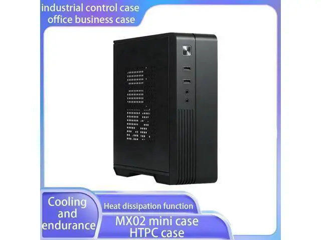 Alt view image 4 of 6 - Mini-ITX Case HTPC Case Industrial Control Case Office Business Case Exquisite and Compact Heat Dissipation Function PC Chassis