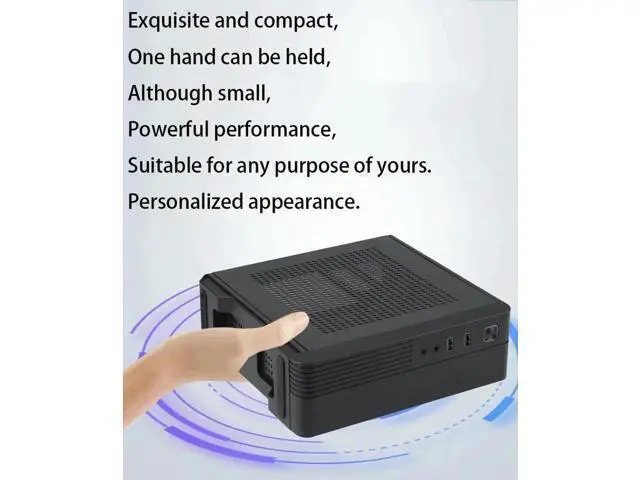 Alt view image 5 of 6 - Mini-ITX Case HTPC Case Industrial Control Case Office Business Case Exquisite and Compact Heat Dissipation Function PC Chassis