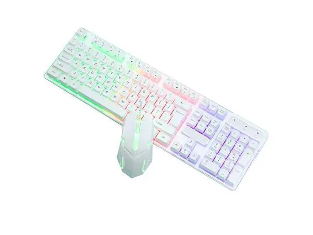Alt view image 14 of 14 - Mechanical Gaming Keyboard, Multi Color RGB Illuminated LED Backlit Wired Keyboard