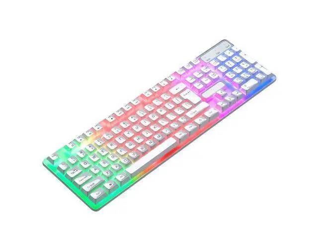 Alt view image 13 of 14 - Mechanical Gaming Keyboard, Multi Color RGB Illuminated LED Backlit Wired Keyboard