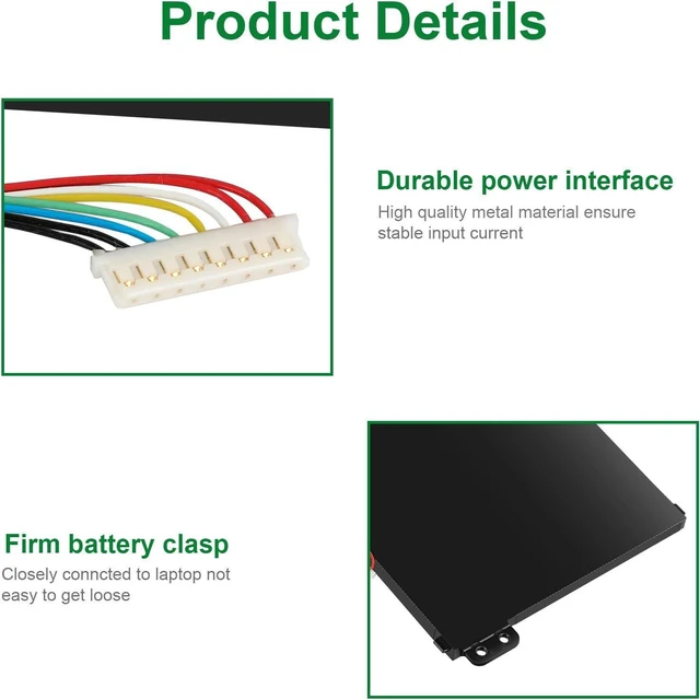 Alt view image 10 of 14 - AP18C8K Laptop Battery Compatible with Acer Aspire 5 A514-52 A514-54 7 A715-42G Swift 3 SF314-42 SF314-57 SF314-57G SF314-58 SF314-59 Chromebook CB315-3H 314-C933 TravelMate P2 TMP215-52 A514-52-58U3