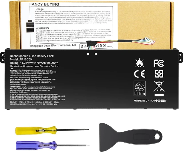 Alt view image 8 of 14 - AP18C8K Laptop Battery Compatible with Acer Aspire 5 A514-52 A514-54 7 A715-42G Swift 3 SF314-42 SF314-57 SF314-57G SF314-58 SF314-59 Chromebook CB315-3H 314-C933 TravelMate P2 TMP215-52 A514-52-58U3