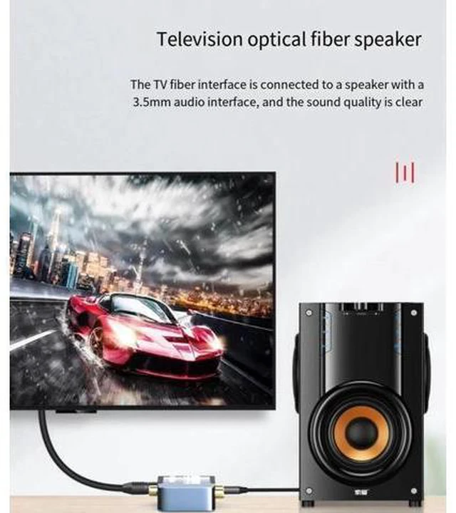 Alt view image 11 of 14 - The digital coaxial audio converter fiber optic is suitable for converting the output audio cable Spdif of Xiaomi TV to analog AUX