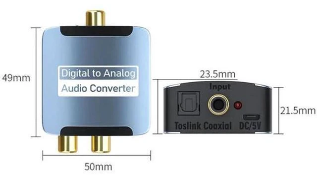 Alt view image 12 of 14 - The digital coaxial audio converter fiber optic is suitable for converting the output audio cable Spdif of Xiaomi TV to analog AUX