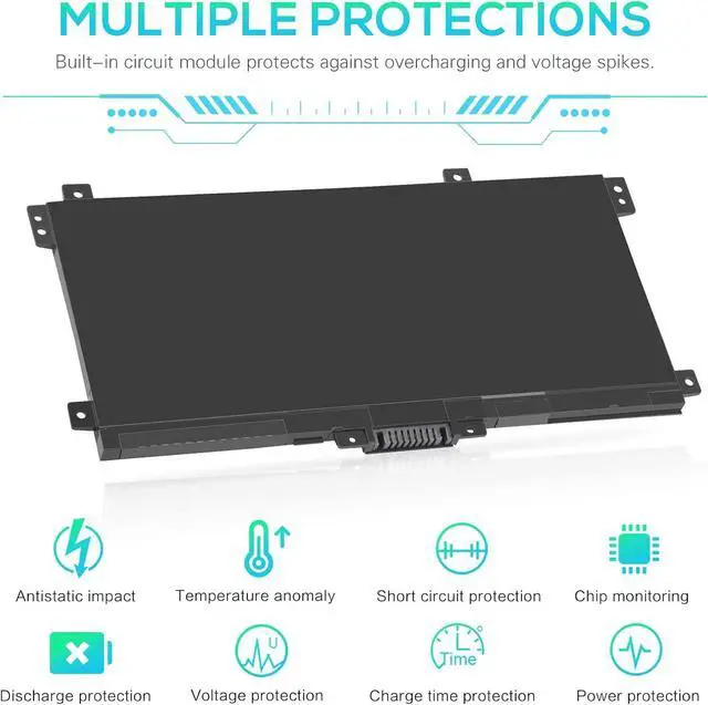Alt view image 11 of 14 - LK03XL Battery for HP Envy X360 Convertible 15m-bq1xx 15m-bp0xx 15-cr0xxx 15-bq2xx 15-cp0xxx 15t-cn 17-ae1xx 17m-ae011dx 17m-ce0013dx 17t-ce100 L08855-856 l0928-855