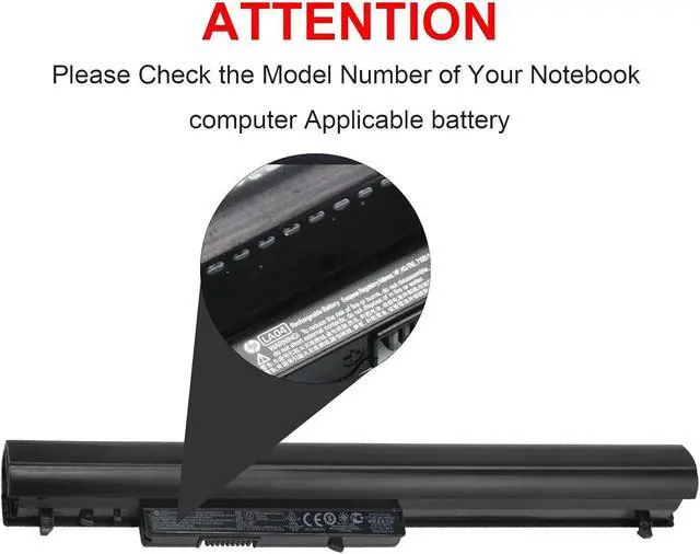 Alt view image 11 of 12 - 776622-001 Battery for HP 15-f272wm LA04 15-f233wm 15-f271wm 15-f211wm 15-f039wm 15-f010wm 15-f009wm 15-f010dx 15-f033wm 15-f305dx 15-f111dx 15-f162dx 15-n210dx 15-f023wm 15-f024wm 15-f100dx 15-f337wm