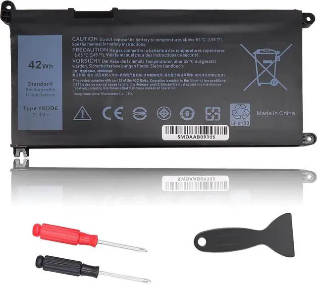 Alt view image 8 of 14 - YRDD6 Laptop Battery 42Wh for Dell Inspiron 5591 7586 5481 5482 5485 3310 2-in-1-1 15 3582 3583 5590 5593 5594 5598 14 3493 5493 3793 Vostro 3491 5481 5581 5490 5590 0YRDD6 01VX1H 1VX1H 0VM732