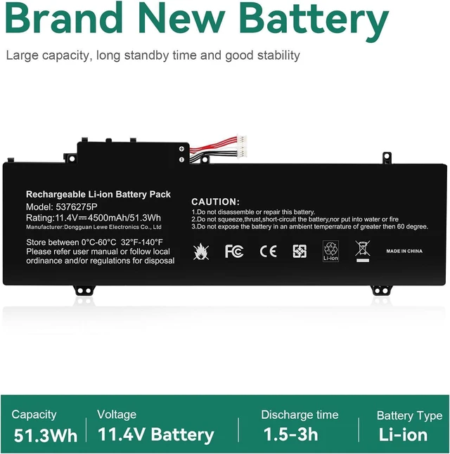 Alt view image 10 of 14 - 5376275P Laptop Battery Replacement for Gateway GWTN141-10BK GWTN141-4 GWTN156-5BL GWTN141-2BL GWTN156-5BL UTL-509068-3S NV-509067-3S Series UTL-509068-3S NV-509067-3S