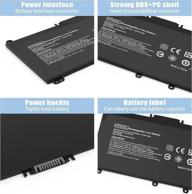 Alt view image 10 of 14 - HT03XL L11119-855 Laptop Battery Replacement for HP Pavilion 15-DA 15-DB 15-DW 15-CS 15-DY 17-BY 17-CA 14-CE 14-CF 14-DF 14-DQ 14-DK Series 15-CS0053CL 15-DA0014DX HSTNN-UB7J HT03041XL