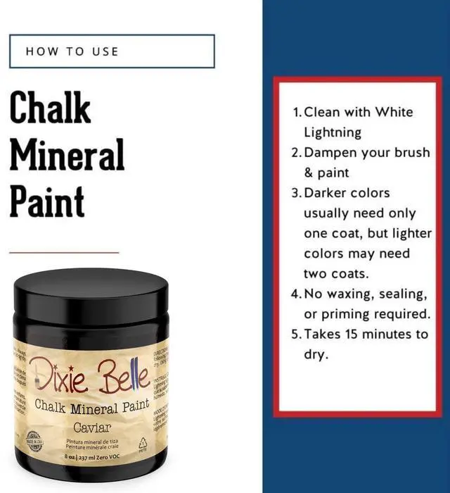 Alt view image 10 of 14 - Chalk Mineral Paint Caviar (8oz) | Matte Black Chic Chalk Mineral DIY Furniture Paint, Cabinets,Eco-Friendly Low Odor Wood, Metal & More