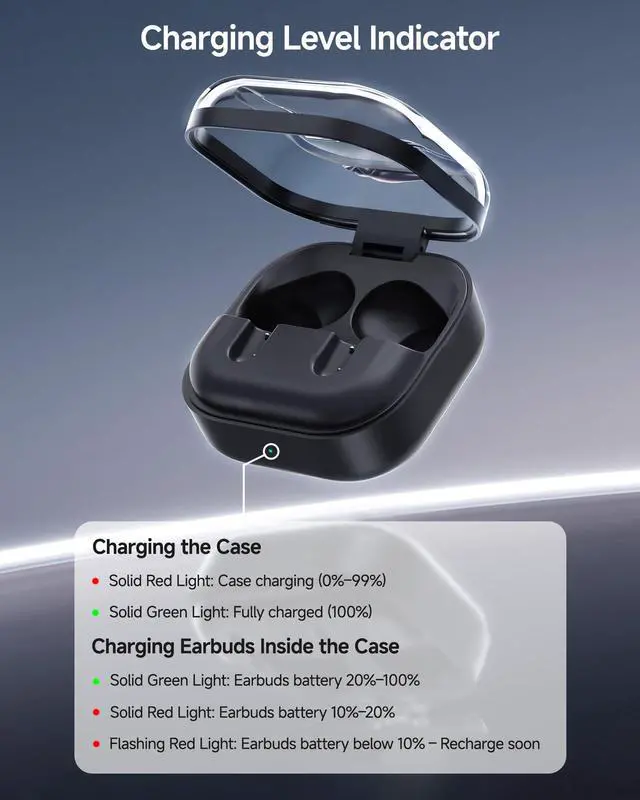 Alt view image 14 of 14 - Charging Case for Samsung Galaxy Buds 4 Pro | Replacement Charger Case with Paring Function, Supports Wireless Charging (Earbuds not Included)