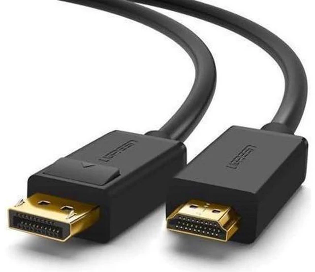 Alt view image 8 of 14 - AOMOPROING UGREEN 4K UHD DP to HDMI Male to Male Displayport to HDMI Video Cable DisplayPort to HDTV Monitor Cable Support Audio for HP ,HTC VIVE Virtual Reality System and DP Enabled Devices 5 ft.
