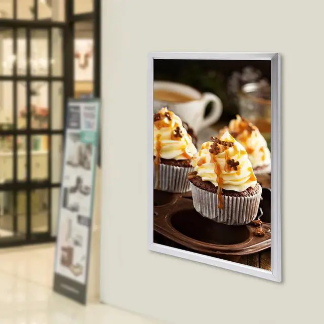 Alt view image 11 of 14 - 24 x 36 Inch LED Movie Poster Frame Home Theater Wall Mounted Advertising Picture Frame Display Led Light Box Sign Advertising Display