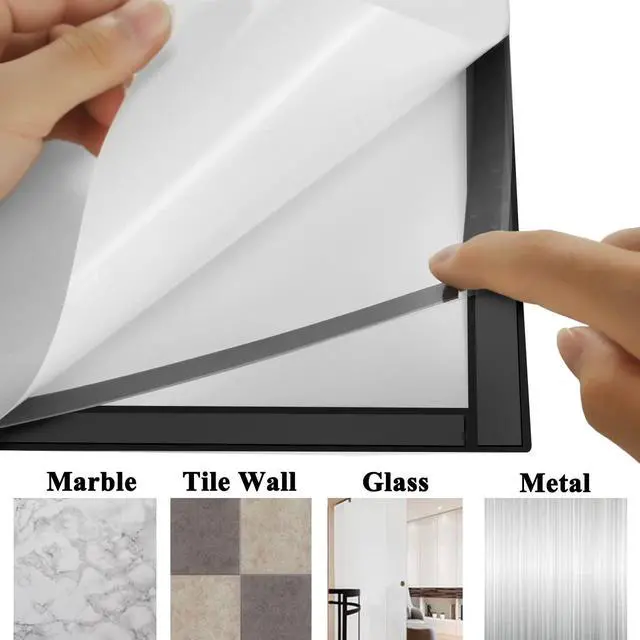 Alt view image 10 of 14 - 20pcs Magnetic Sign Holder 11 x 17 with Magnet Strip Border,Self Adhesive Magnetic Wall Mount Sign Holder,Display Picture Frames Window Poster Paper Flyer Holder for Home Office Store