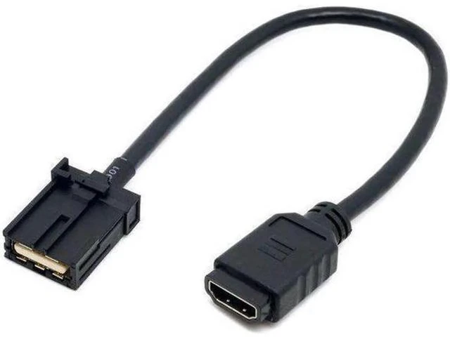 Alt view image 12 of 14 - AOMOPROING High Speed HDMI 1.4 Type E Male to Type A Female Video Audio Cable Automotive 0.3M