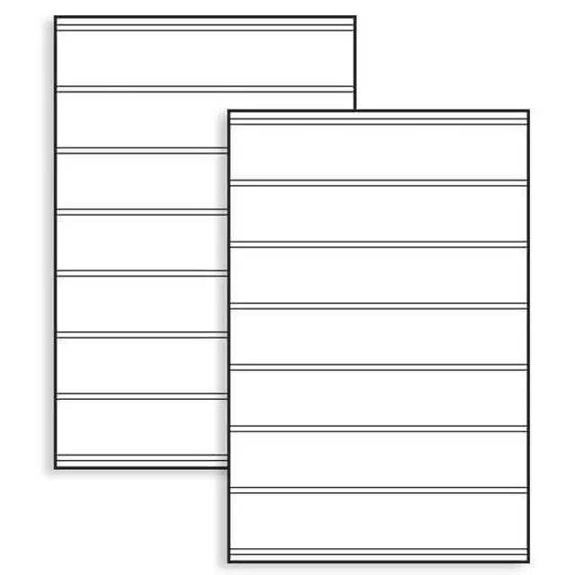 Alt view image 4 of 6 - MagicMaster A-Plus® Sidewalk Message Board Sign Panels | Pack of 2 24 x 36 x 4mm corrugated plastic white sign panels with tracks